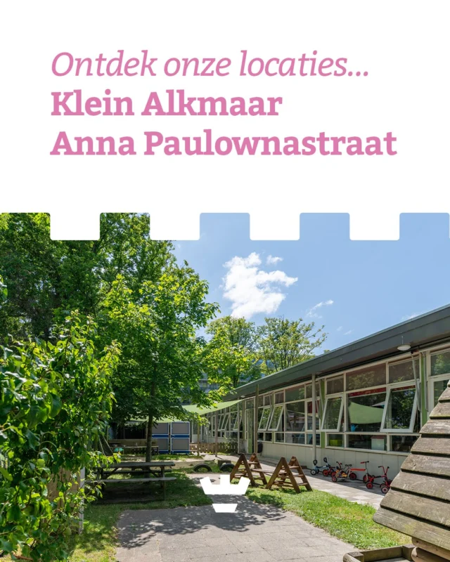 Op onze locatie aan de Anna Paulownastraat vind je alles onder één dak: dagopvang, peuteropvang én BSO. Drie woorden die deze plek spot-on beschrijven? Kleurrijk, ruim en natuurbeleving 🌿Buitenspelen wordt bij ons een echt avontuur: een moestuin om te verzorgen, een glijbaanberg om vanaf te roetsjen en ontdekpaadjes die met de seizoenen mee veranderen.