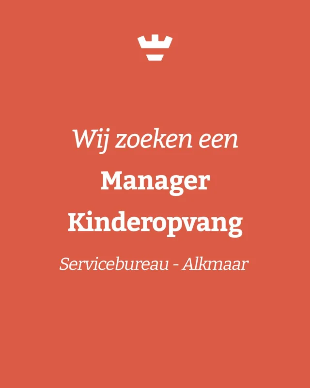 Bij Klein Alkmaar zoeken we een manager kinderopvang die samen met ons wil bouwen aan een warme en professionele omgeving voor kinderen én collega’s 💛In deze rol stuur je teams aan, werk je nauw samen met scholen en ouders en zorg je dat de kwaliteit en sfeer op onze locaties klopt. Je krijgt de ruimte om jouw ideeën en visie in te brengen en zo echt impact te maken ✨📅 27-36 uur, startdatum in overleg
📍 Servicebureau- AlkmaarKlinkt dit als iets voor jou? Solliciteer via werkenbijkleinalkmaar.nl/vacatures/manager-kinderopvang