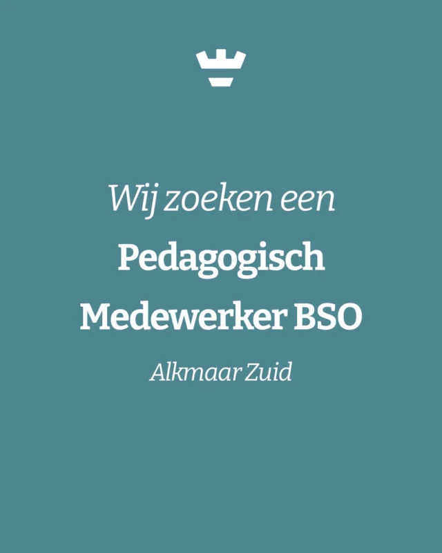 Op onze BSO's aan de Heilooërdijk en de Anna Paulownastraat kan ieder kind op zijn of haar eigen manier de dag afsluiten 🤍 Dit doen we in samenwerking met basisscholen De Stek en De Fontein.Als pedagogisch medewerker BSO ben jij degene die de kinderen opvangt, activiteiten bedenkt en samen met je collega’s zorgt voor een fijne sfeer 🌞📅 Dinsdag, woensdag en vrijdag van 13:45–18:30 uur (in vakanties hele dagen)
📍 Alkmaar ZuidWil je meer uren werken en ben je bereid om ook voorschoolse en tussenschoolse te werken? Dan kun je je uren aanvullen met andere diensten in de regio.Klinkt dit als een match? Solliciteer via de link in bio 🔗