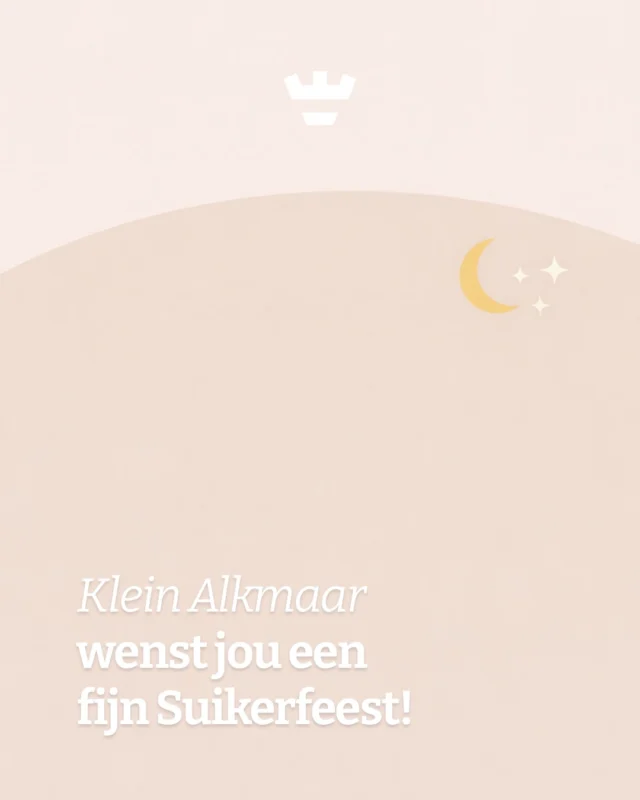 Bij Klein Alkmaar staan we stil bij alle mooie tradities die de kinderen, ouders en medewerkers met zich meebrengen.Daarom wensen wij iedereen die het viert een liefdevol en gezellig Suikerfeest toe 🌙💛