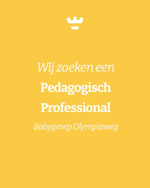 Voor onze babygroep aan de Olympiaweg zoeken we een pedagogisch professional (27 uur) voor de woensdag, donderdag en vrijdag. Het gaat om een tijdelijke functie van juli 2026 t/m februari 2027, ter vervanging van zwangerschapsverlof.In deze rol zorg je voor de dagelijkse opvang, verzorging en ontwikkeling van kinderen van 0 tot 2 jaar. Je creëert een fijne, veilige sfeer waarin baby’s zich op hun eigen tempo kunnen ontwikkelen.Jij...
• hebt een afgeronde pedagogische opleiding
• hebt de cursus babyspecialist gevolgd
• voldoet aan taaleis 3F
• bent flexibel en springt bij waar nodigKlinkt dit als iets voor jou (of iemand die je kent)? Solliciteer direct via de link in bio ✨